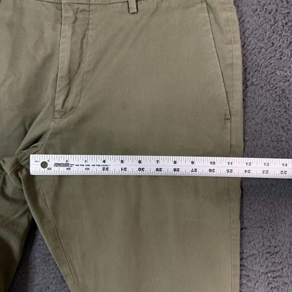 J Crew Pants Mens 32x29 Green Ludlow Slim Fit Larusmiani Chino Preppy Casual